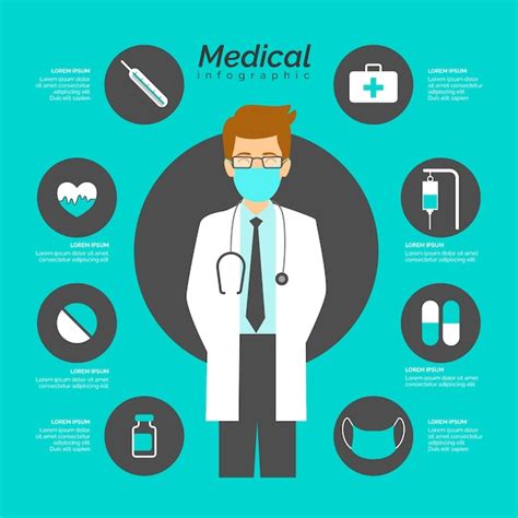 Free Vector | Medical infographic with doctor