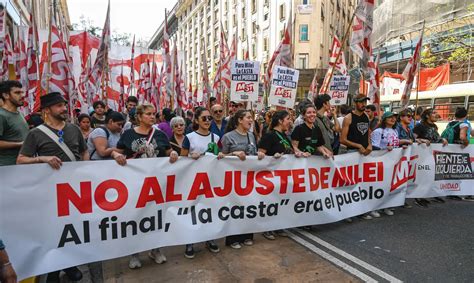 Argentina Milei Enfrenta Primeira Paralisa O Geral Nesta Quarta Feira