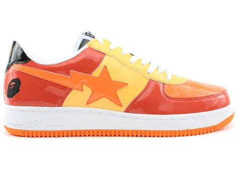 A Bathing Ape Bape Sta Low Red Orange Yellow Mens Fs 001 595 Us