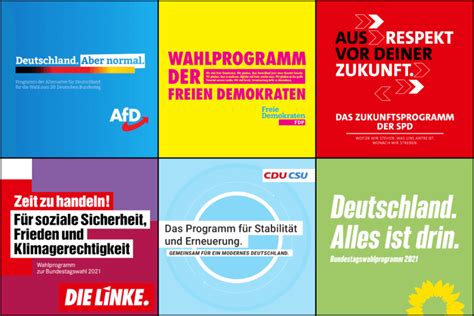 Bundestagswahlen Und Alle Wahlprogramme Wahlen Info