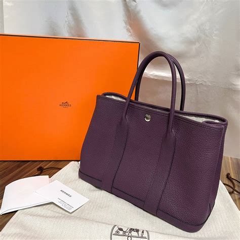 【未使用に近い】★未使用に近い★hermes エルメス ガーデンパーティ Y刻印 ネゴンダ Tpm カシスの落札情報詳細 ヤフオク落札価格