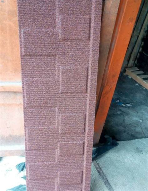 Burgundy Coloured Shingle Stone Coated Roofing TilesNg