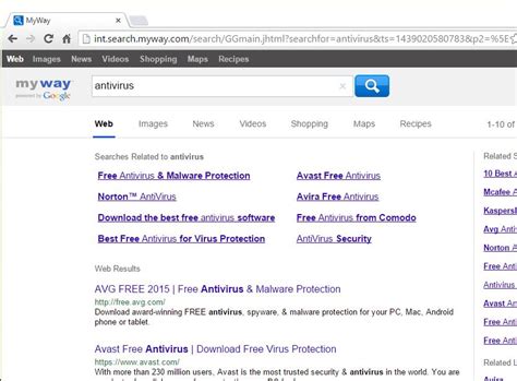 Remove Int Search Myway Redirect Virus Removal Guide