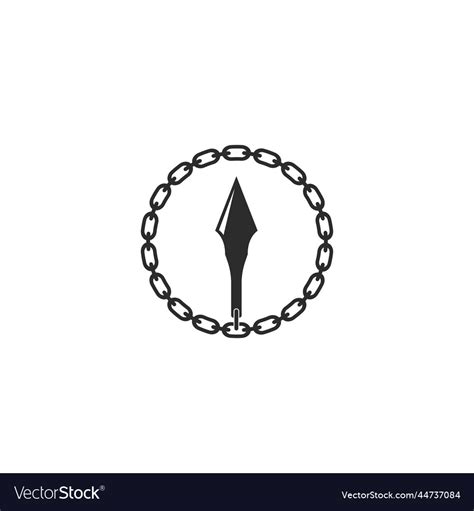 Spear chain icon concept design template Vector Image