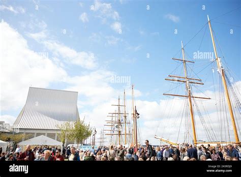 Amazing Tall Ships From Tall Ship Race Event In Aalborg Stock