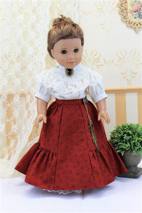 Farleigh House Edwardian Era Shirtwaist And Skirt For Dolls Etsy