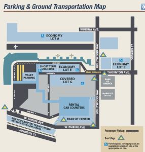 Bob Hope Airport Parking Map | Airport Parking Guides