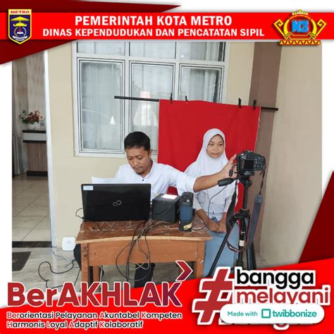 PEREKAMAN KTP PEMULA KE SMK MUHAMMADIYAH 1 KOTA METRO