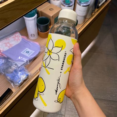 Lemon Glass Water Bottle Chungshin X Starbucks Korea Lemon Pandaroo