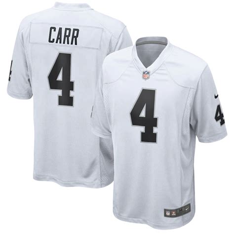 Mens Las Vegas Raiders Derek Carr Nike White Game Jersey