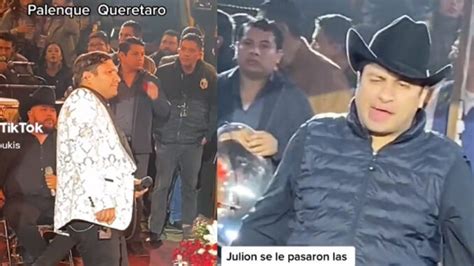 VIDEO Julión Álvarez llegó borracho a su show en un Palenque Chilangadas