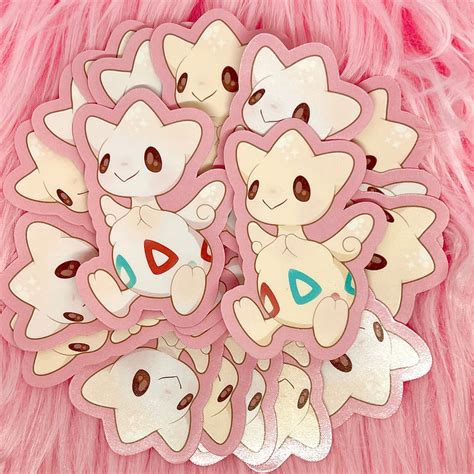 Togepi Evolution Line Pokemon Fan Design Single Stickers 2.75 Inches - Etsy