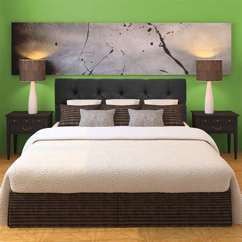 Klein Dark Grey Diamond-tufted Upholstered Headboard - Contemporary - Headboards - by Overstock.com