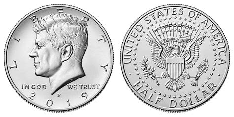 2019 Kennedy Half Dollar P mint mark – Steinmetz Coins & Currency