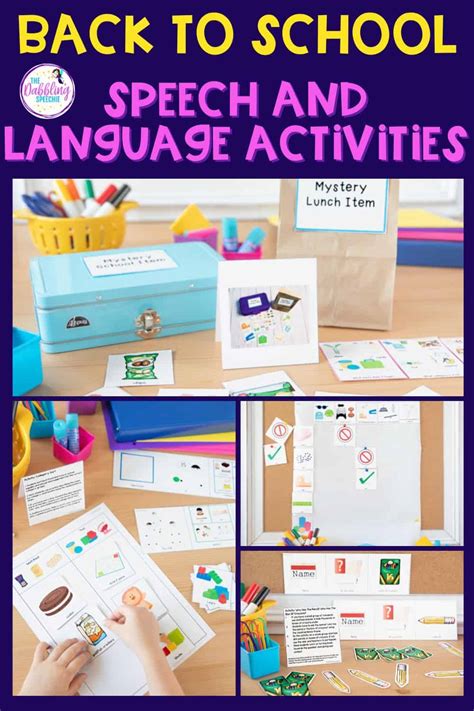 Engaging Back To School Speech Therapy Activities For Themed Therapy Thedabblingspeechie