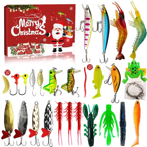 Keruila Christmas Fishhook Advent Calendar Day Christmas Fishhook