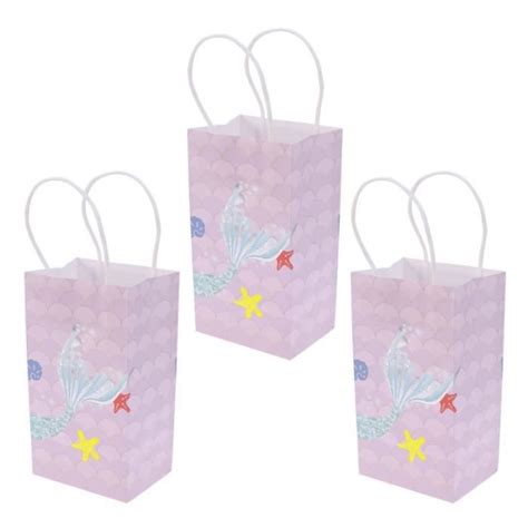 15 pièces sacs cadeaux créatifs mignon dessin animé sirène Goodies sacs