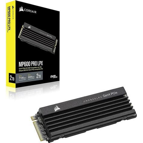 Corsair MP600 Pro LPX SSD 2TB M 2 NVMe PCI Express 4 0 CSSD