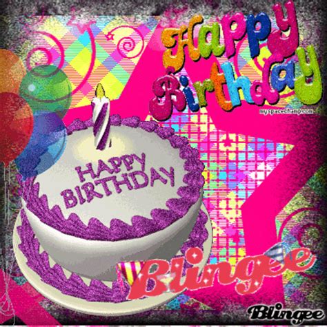 happy birthday blingee Picture #105401725 | Blingee.com