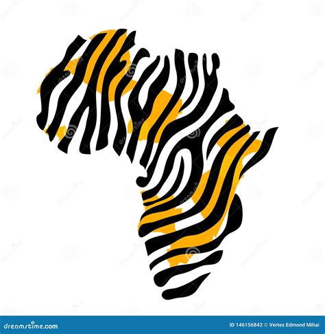 Ejemplo Del Vector Del Mapa De Frica Ilustraci N Del Vector