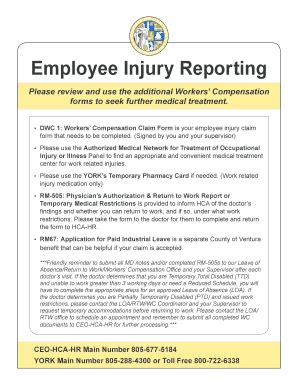 Fillable Online Gsa Docushare Countyofventura Workers Compensation