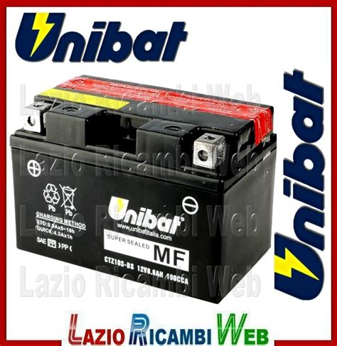 Batteria Unibat Ctz S Bs Pronta All Uso Lazio Ricambi Web