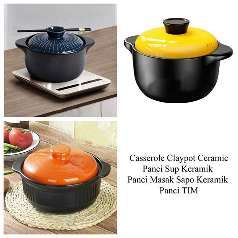 Jual Hhs Casserole Claypot Ceramic Panci Sup Keramik Panci Masak Sapo