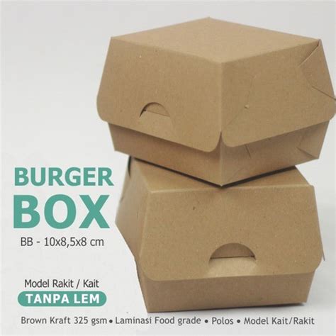 Jual Box Burger Dus Dimsum Kotak Takoyaki Siomay Lunch Box S