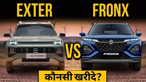 Hyundai Exter Vs Maruti Fronx Fronx Vs Exter Youtube