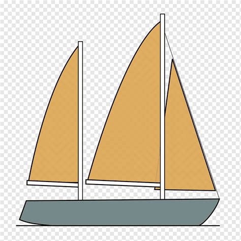 Ketch Mast Rigging Sailboat Sailing Angle Triangle Vehicle Png