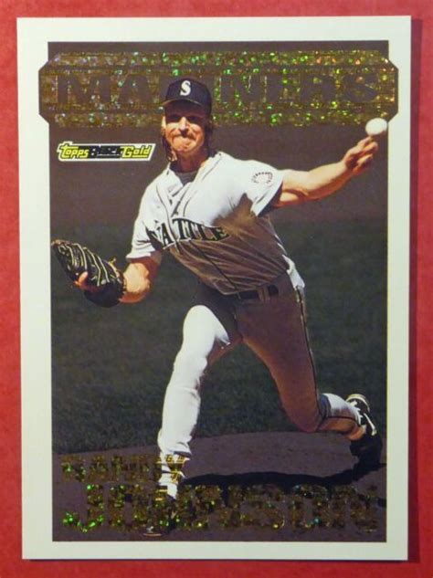 1994 Topps Black Gold Randy Johnson 10 Mariners Ebay