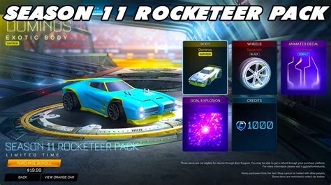 Showcasing New Season Rocketeer Pack Rocket League Showcase