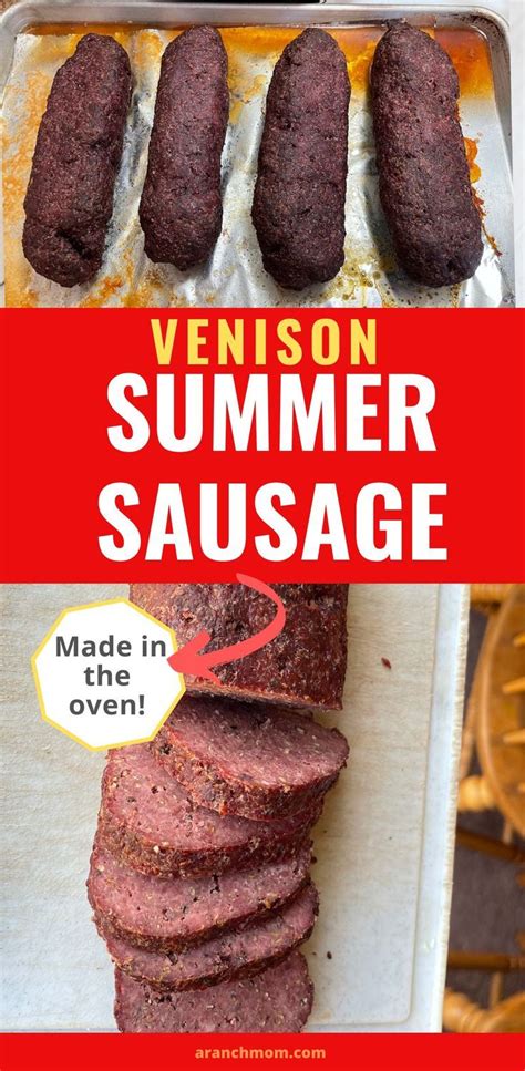 Venison Summer Sausage Recipe In The Oven Recipe In 2024 Summer Sausage Recipes Venison