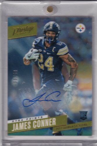 James Conner Panini Prestige Gold Foil Xtra Points Rc Auto Sp Ed