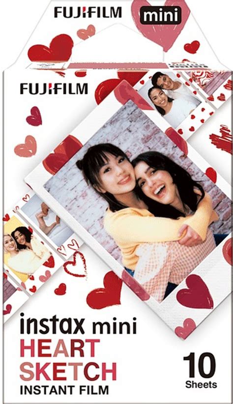 Fujifilm Instax Mini Film Heart Sketch Foto Erhardt