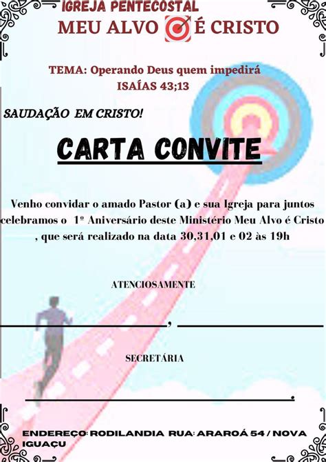 Carta Convite Mesteiral Ou Congressos Modelo De Carta Convite Fazer