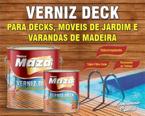 Verniz Deck Incolor 900ml Maza