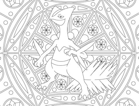 Free Sceptile Pokemon Coloring Pages