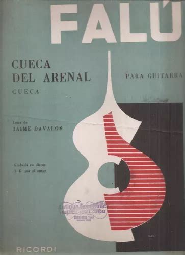 Cueca Del Arenal Falu Davalos Partitura Y Letra Guitarra En Venta En