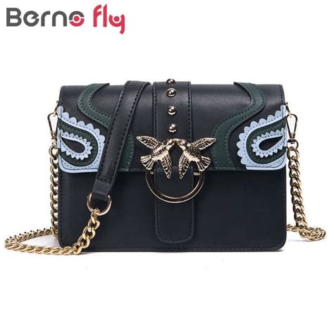 Berno Fly Neue Weibliche Marke Handtasche Frau Messenger Bags Dame Niet