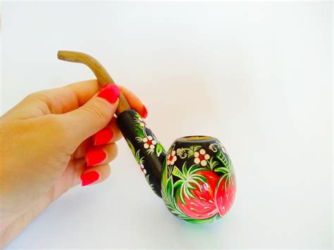 Strawberry Smoking Pipe Strawberry Tobacco Pipe Ladies Smoking Etsy