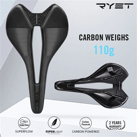 Ryet Full Carbon Bike Saddle Superlight Racing Bike Saddle 110g183g 7