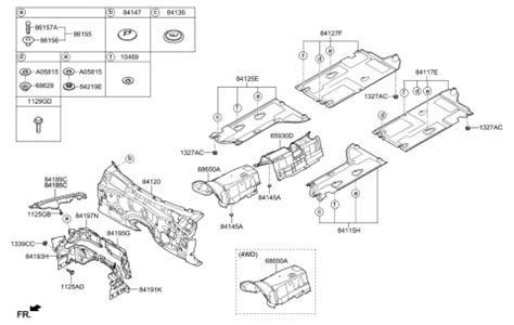 84120 B1000 Genuine Hyundai Pad Assembly Isolation Dash Panel