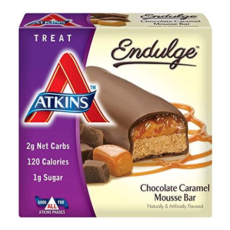 Atkins Endulge Chocolate Caramel Mousse Treat Bar 12 Oz 5 Count Bars by ...