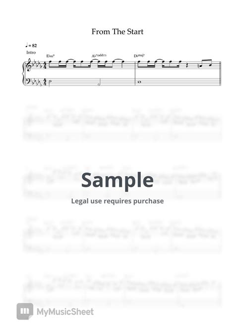 Laufey From The Start Easy Piano Sheet Sheets By Pianella Piano