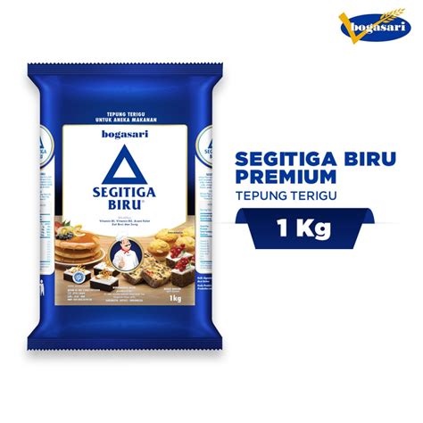 Jual Tepung Terigu Protein Sedang Segitiga Biru Premium 1 Kg Shopee