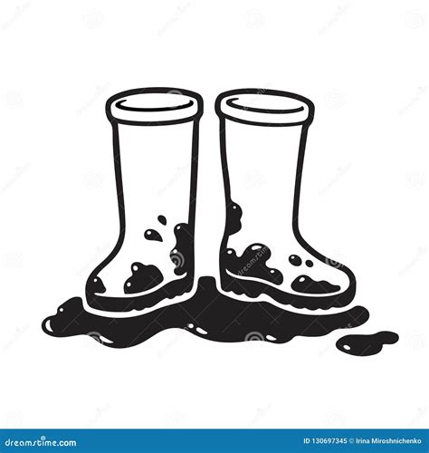 Rubber Boots. Vector Drawing | CartoonDealer.com #87434858