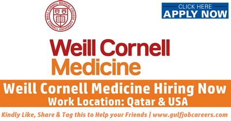 Weill Cornell Qatar Jobs 2022 WCM Q Careers Doha