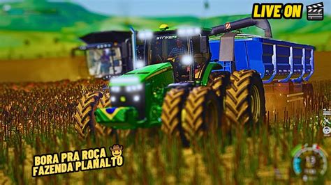 LIVE ON JOGANDO FARMING SIMULATOR 19 FAZENDA PLANALTO YouTube