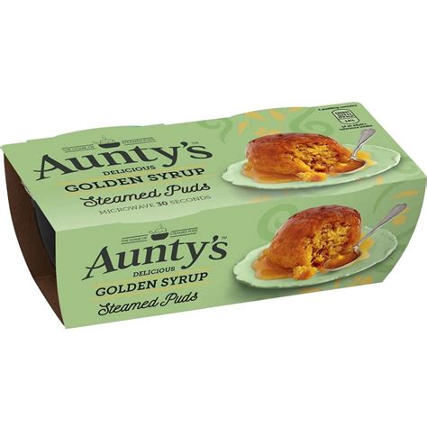 Aunty S Golden Syrup Steamed Puds 2x95g Walmart